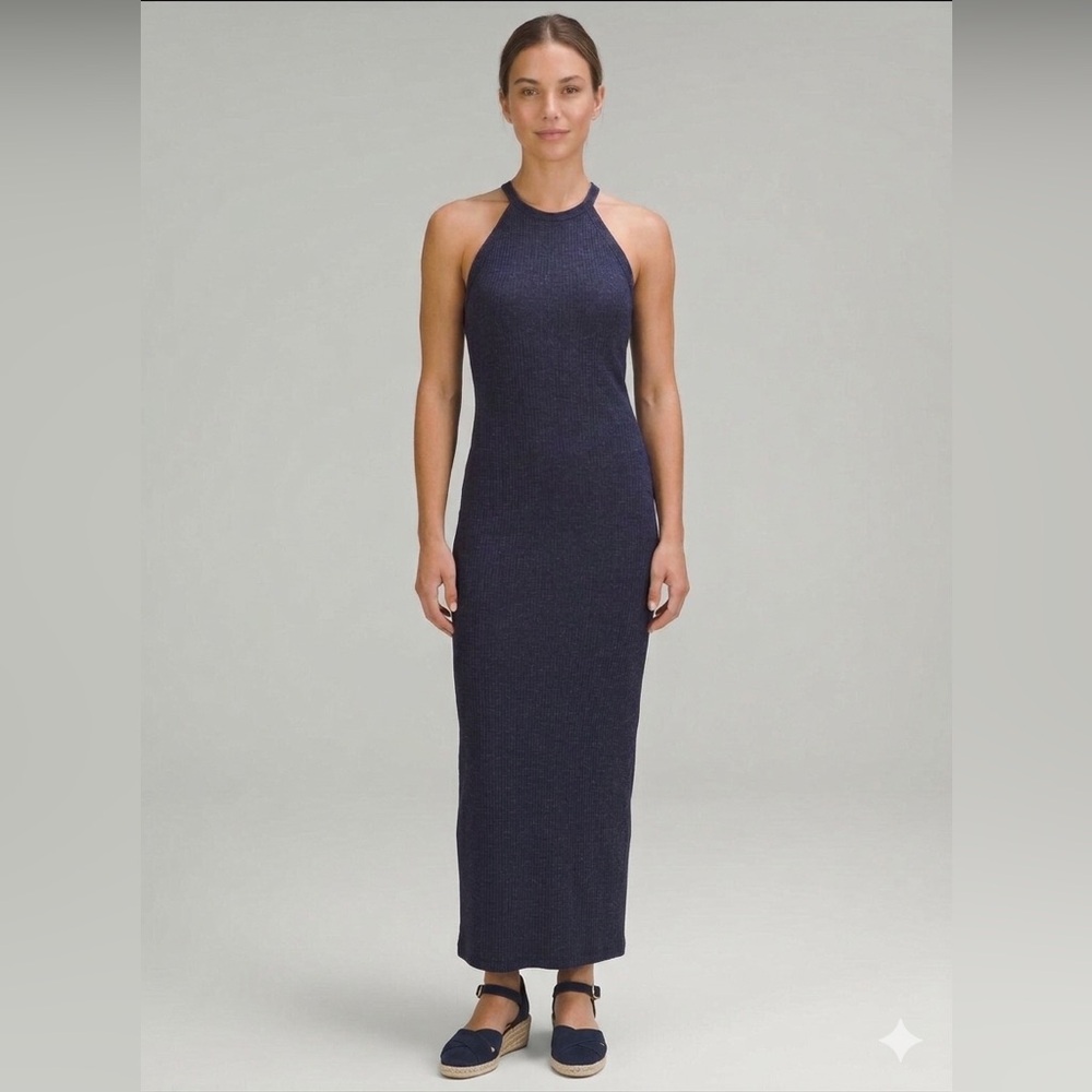 Banana Republic Spacedye Ribbed Tank Midi Dress, Size XL